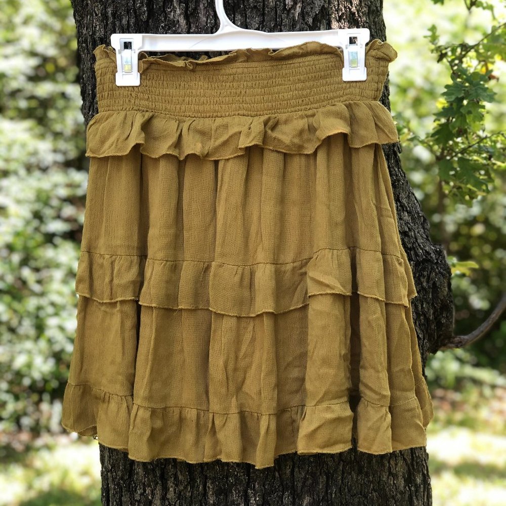 Green Layered Witchy Skirt